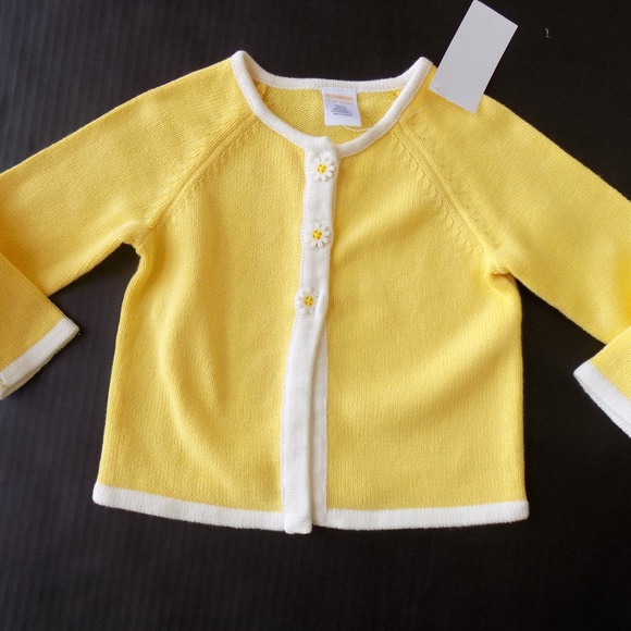 Gymboree Other - Gymboree Yellow Cardigan Sweater Size 18 to 24 Mon